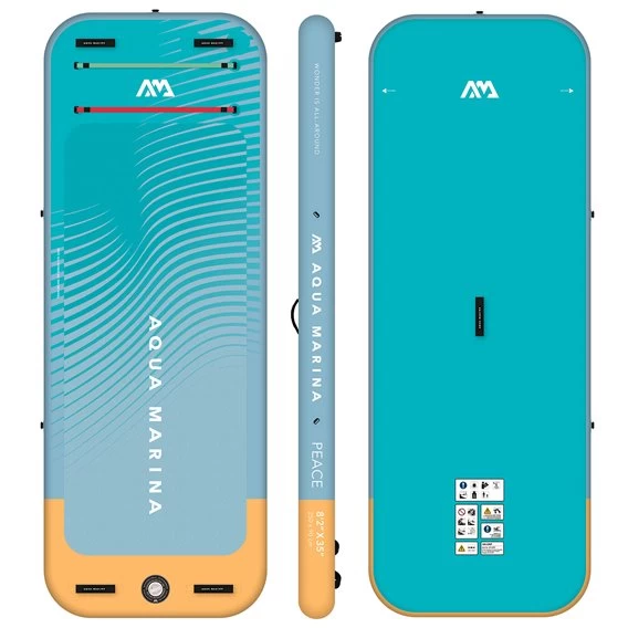 Aqua Marina Peace 8.2 Aufblasbares Stand Up Paddle Board Fitness Matte Fürs Wasser 2 Aqua Marina Peace 8.2 Aufblasbares Stand Up Paddle Board Fitness Matte Fürs Wasser – Bild 2