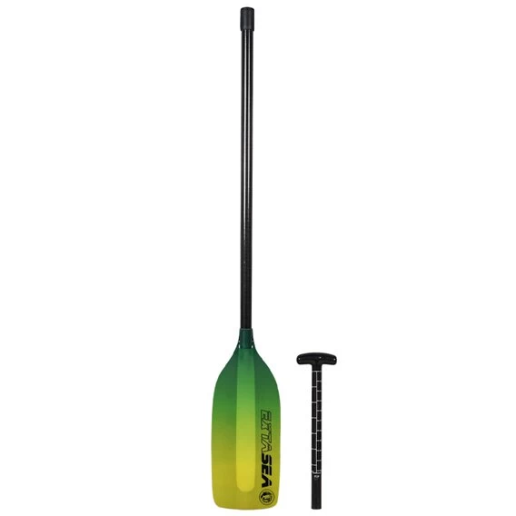 ExtaSea Carbon Kanu Stechpaddel Vario Professional Green 2 ExtaSea Carbon Kanu Stechpaddel Vario Professional Green – Bild 2