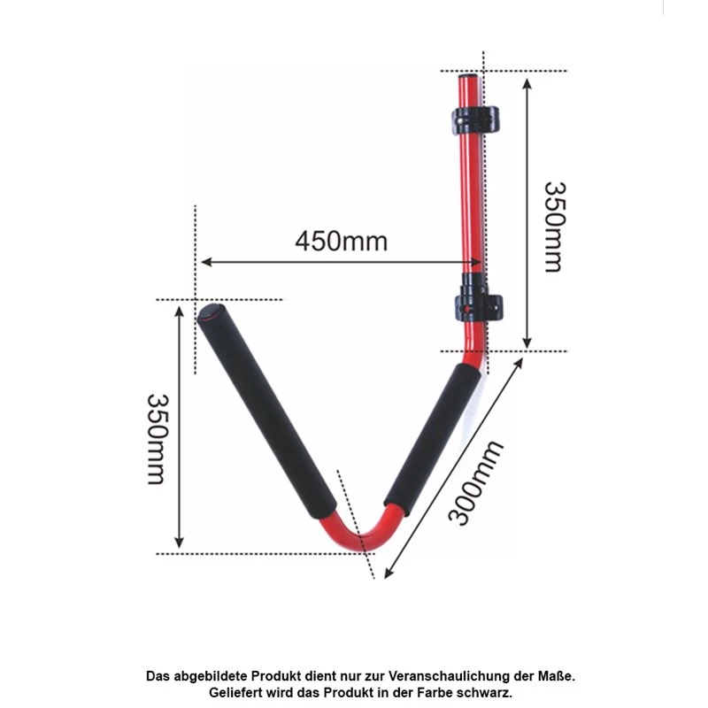 ExtaSea Schwenkbare Kajak Wandhalterung Black 3 ExtaSea Schwenkbare Kajak Wandhalterung Black – Bild 3