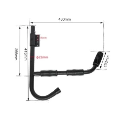 ExtaSea Schwenkbare Kajak Wandhalterung Mit Paddelhalter -Wassersport Lieferungen extasea schwenkbare kajak wandhalterung mit paddelhalter 4