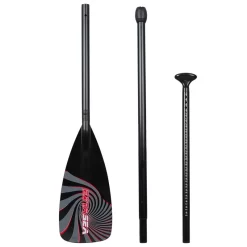 ExtaSea SUP Vario Aluminium Paddel 3-teilig Black-red