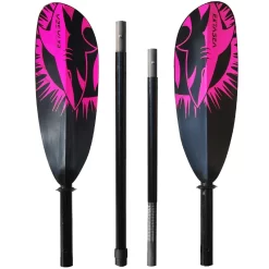 ExtaSea Tour Vario Fiberglas Doppelpaddel | 220-230cm | 4-teilig | Schwarz-pink -Wassersport Lieferungen extasea tour vario fiberglas doppelpaddel 220 230cm 4 teilig schwarz pink 2