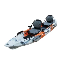 ExtaSea-Yak 390 Pro 2er Sit On Top Kajak Set + 2 Paddel & Kajaksitze -Wassersport Lieferungen extasea yak 390 pro 2 personen sit on top kajak 4