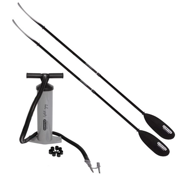 Gumotex Universal Set Mit 2x Doppelapddeln + Pumpe Paddelset 1 Gumotex Universal Set Mit 2x Doppelapddeln + Pumpe Paddelset