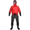 Hiko Odin 402 Hood Paddeljacke Mit Hose Trocken- Paddelanzug Mit Kapuze Red