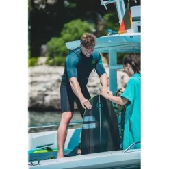 Jobe Perth Shorty 3/2mm Herren Neoprenanzug Graphite Gray -Wassersport Lieferungen jobe perth shorty 3 2mm herren neoprenanzug graphite gray 2