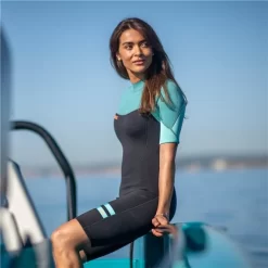 Jobe Sofia 3/2mm Shorty Damen Neoprenanzug Kurzarm Vintage Teal -Wassersport Lieferungen jobe sofia 3 2mm shorty damen neoprenanzug kurzarm vintage teal 2
