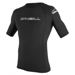 ONeill Basic Skins S/S Crew Herren Rashguard Shortsleeve Black