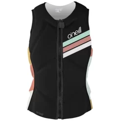 ONeill Slasher Comp Vest Damen Neopren Prallschutzweste Black-jasmine