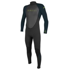 ONeill Youth Reactor II 3/2 Back Zip Full Kinder Fullsuit Neoprenanzug Schwarz