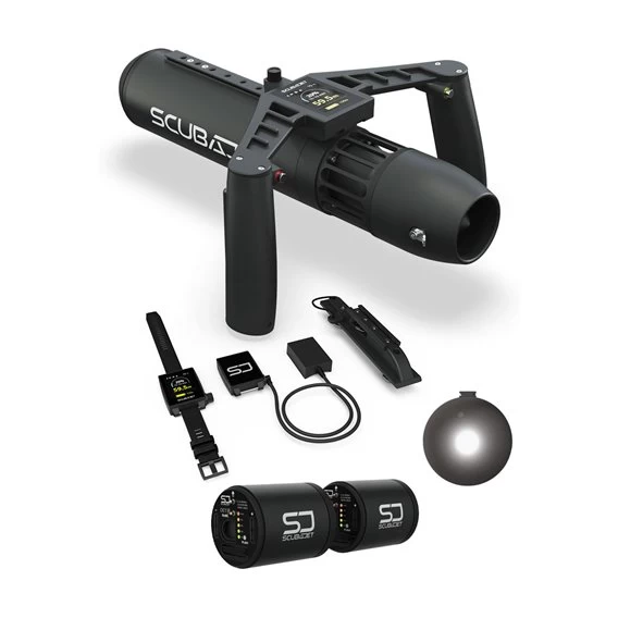 Scubajet Pro All In One Kit Deluxe Aktions-Set Elektromotor Für Kajak + SUP + Tauchen 1 Scubajet Pro All In One Kit Deluxe Aktions-Set Elektromotor Für Kajak + SUP + Tauchen